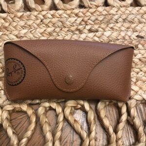 Ray-Ban Brown Leather Sunglasses Case